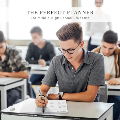 Aesthetic 2027 Student Planner To Stay Organized - A Beautiful 8.5" x 6.1" Planner for Middle and High School Students with Weekly & Monthly Spreads For The 26-27 Academic Year
