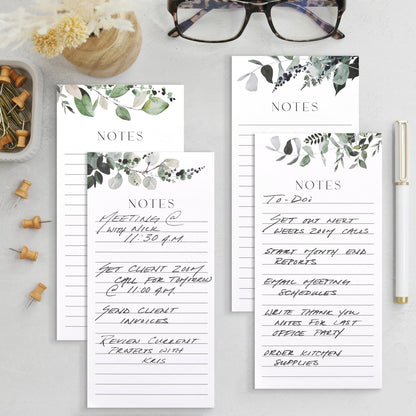 Beautiful Magnetic Notepads for Fridge - Set Of 4 Modern Note pads With Lined Pages to Easily Write Notes & Make Grocery/Shopping Lists - The Perfect To Do Pad w/ Strong Magnets for Your Refrigerator