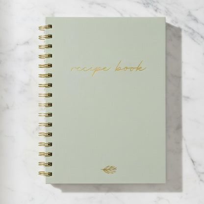 ZICOTO Aesthetic Blank Recipe Book with Linen Cover - The Perfect Recipe Notebook to Write in Your Own Recipes - Beautiful Blank Cookbook to Organize Your Recipes