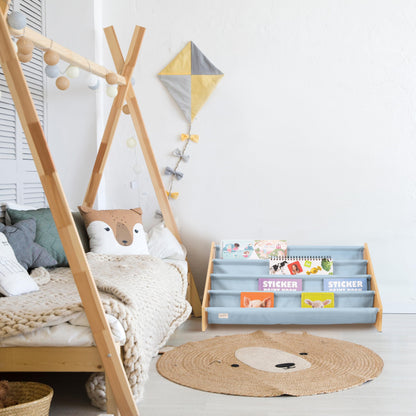 ZICOTO Decorative Nursery Bookshelves for Kids - Easy-to-Install Wall Shelves - Beautiful Organizer for Baby's Bedroom and Playroom Decor