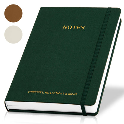 ZICOTO Aesthetic Thick Notebook Journal For Women 7" x 10" - Modern Linen Hardcover Note Book With 300 Lined Pages - Perfect For Writing And Staying Organized at Work or School