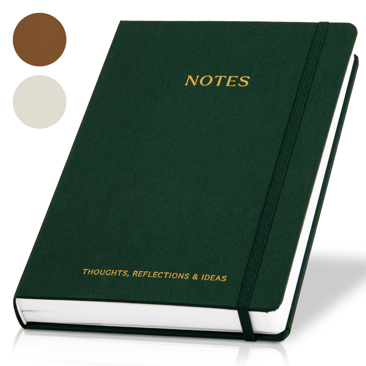 ZICOTO Aesthetic Thick Notebook Journal For Women 7" x 10" - Modern Linen Hardcover Note Book With 300 Lined Pages - Perfect For Writing And Staying Organized at Work or School