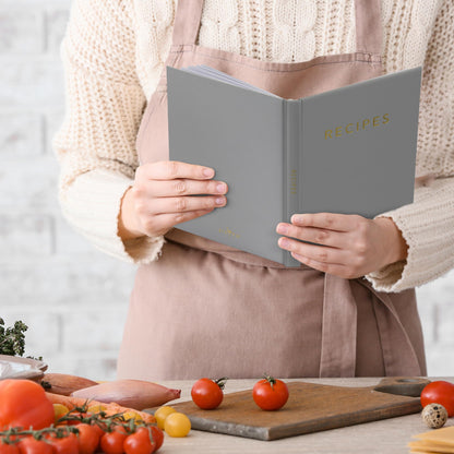 ZICOTO Aesthetic Blank Recipe Book with Waterproof Cover - The Perfect Recipe Notebook To Write In Your Own Recipes - Beautiful Blank Cookbook to Organize Your Recipes