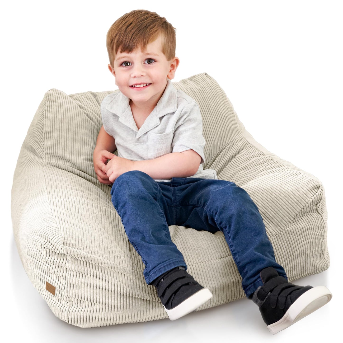 ZICOTO Soft Memory Foam Bean Bag Chair for Toddlers - Trendy Kids Chair and Lounger for Nursery, Playroom, or Living Room