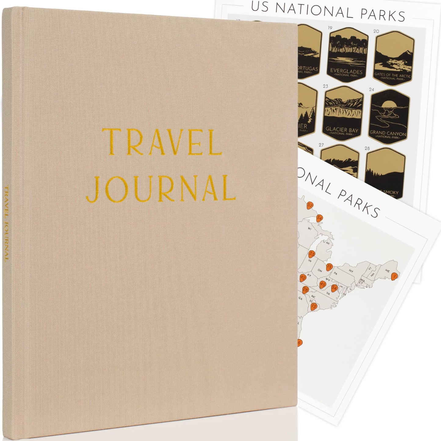ZICOTO Beautiful Travel Journal For Women - Linen Adventure Diary and Planner To Give As a Gift - The Perfect Journal to Keep All your Travel Memories For Years To Come