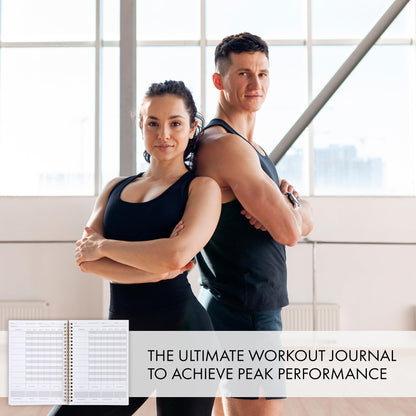 ZICOTO Fitness Journal for Tracking and Crushing Your Gym Goals - Detailed Workout Planner & Log Book for Women - Great Gym Accessories With Calendar, Nutrition & Progress Tracker