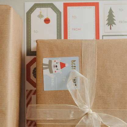 Beautiful Christmas Gift Tag Stickers - 110 Quality Holiday Sticker Labels for Personalizing Your Holiday Presents - Spread Joy and Cheer with These Festive Christmas Name Tags