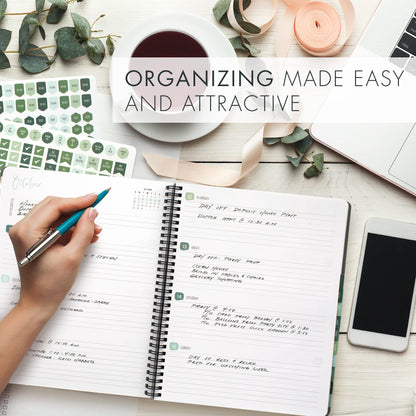 Simplified 2023-2024 Academic Planner - A Beautiful 8.5" x 10.5" Daily Planner to Easily Stay Organized - Perfect Calendar Book For Women or Men with Weekly & Monthly Spreads For The 23-24 School Year