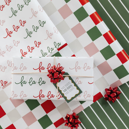 Beautiful Christmas Gift Wrapping Paper Rolls For Small & Medium Size Gifts - Set of 3 Quality Paper Rolls With Cute Designs - Add a Touch of Magic to Every Gift You Wrap - 17 in x 120 in Per Roll