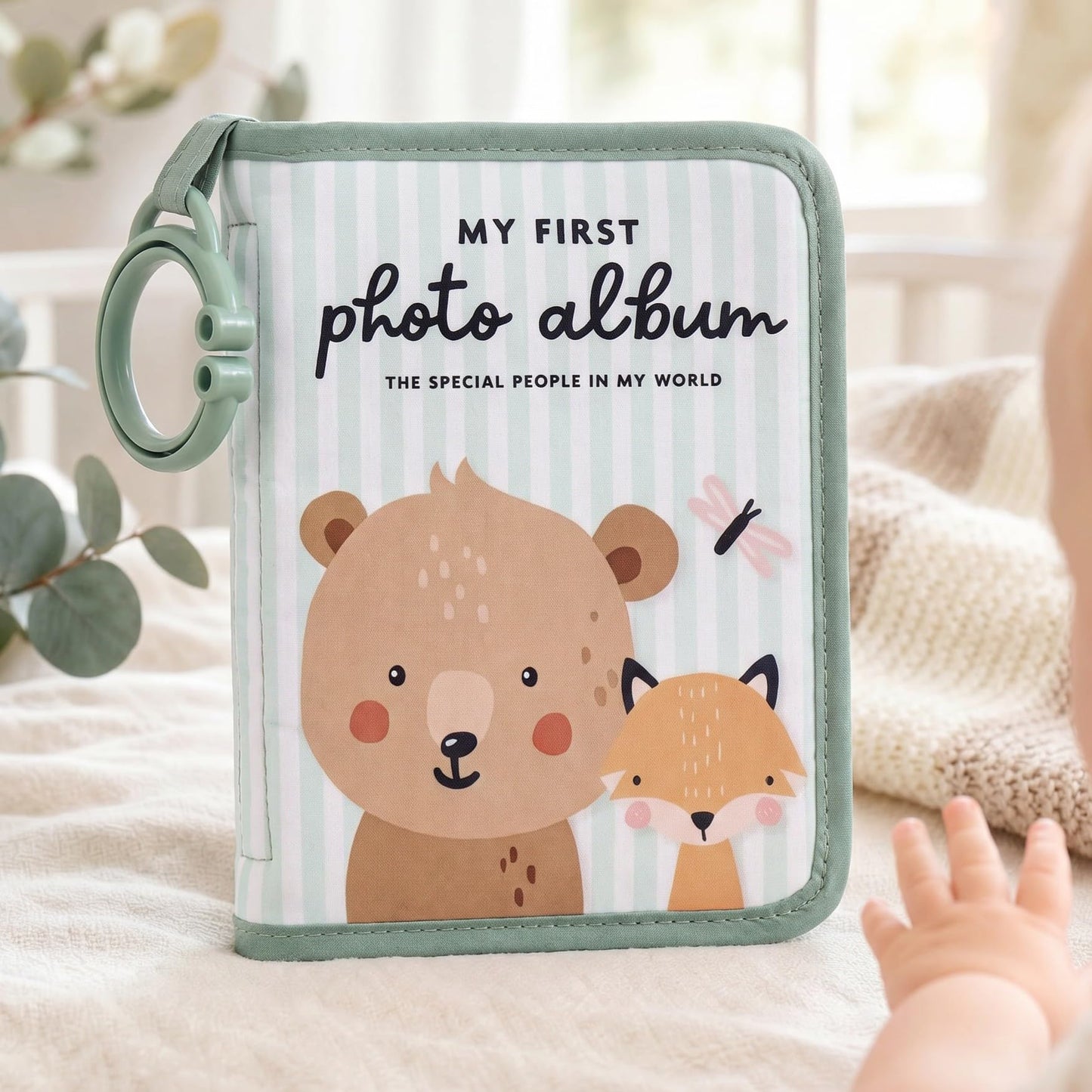 ZICOTO Adorable Baby Photo Albums with Soft Pages for Little Hands to Flip Through - First Photo Album for Baby to Recognize Family Members - Precious Baby Photo Book for Newborn & Baby Shower