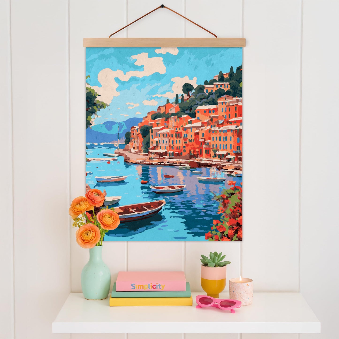 Beautiful Paint By Number Kit for Adults - Relaxing & Beginner-Friendly Painting Set with 2 Canvases, Premium Brushes & Vibrant Acrylic Colors - Perfect Crafts Gift for Women to Create Wall-Worthy Art