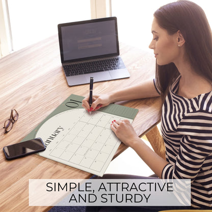 Aesthetic 2024 Desk Calendar - Minimal 2023-2024 Desktop Or Wall Calendar Runs Until December 2024 - The Perfect Large Calendar for Easy Planning