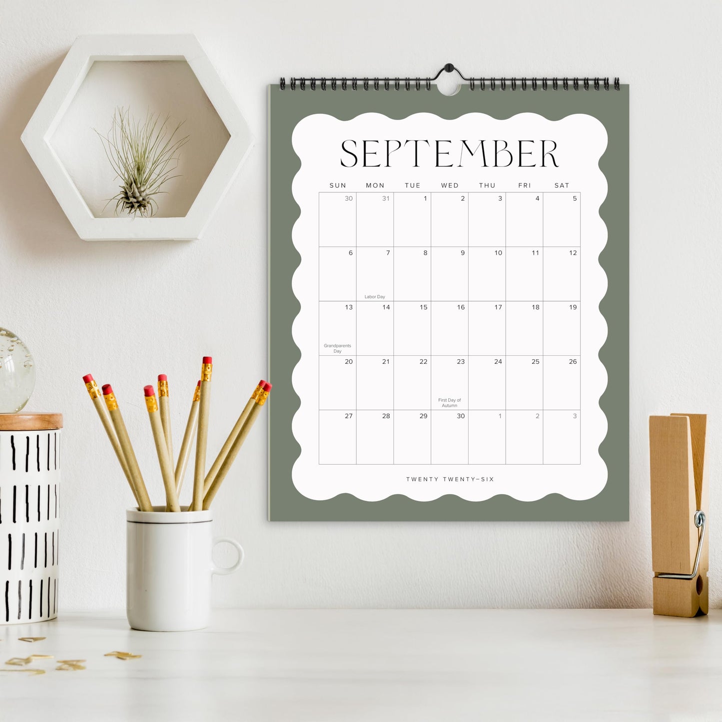 Aesthetic 2025-2026 Wall Calendar - Runs from May 2025 Until December 2026 - The Perfect Modern Calendar Planner for Easy Organizing