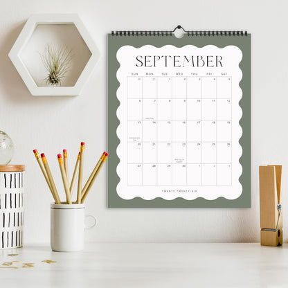 Aesthetic 2025-2026 Wall Calendar - Runs from May 2025 Until December 2026 - The Perfect Modern Calendar Planner for Easy Organizing