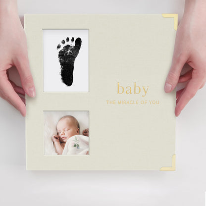 Keepsake Baby Memory Book for Boys and Girls - Timeless First 5 Year Baby Book With Photoslots - Cute Journal Scrapbook or Photo Album - Record a Milestone for Every Event from Birth to Age 5