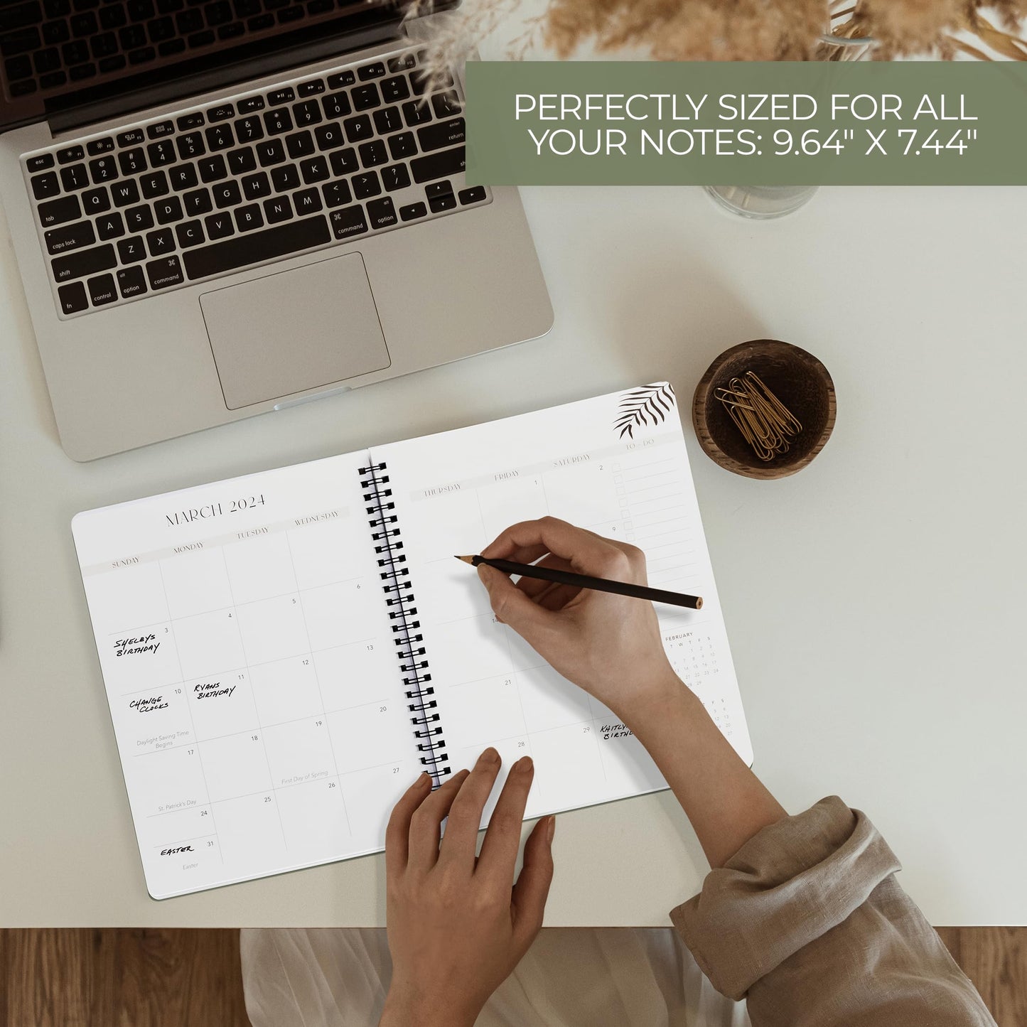 Beautiful 2025 Monthly Planner and Calendar Book - Arched To Do List Notebook Easily Organizes Your Tasks to Boost Productivity - Runs Until December 2025