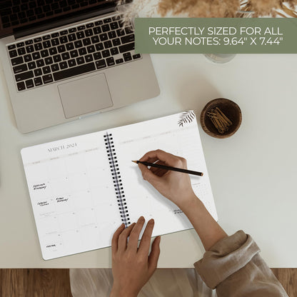 Beautiful 2025 Monthly Planner and Calendar Book - Arched To Do List Notebook Easily Organizes Your Tasks to Boost Productivity - Runs Until December 2025