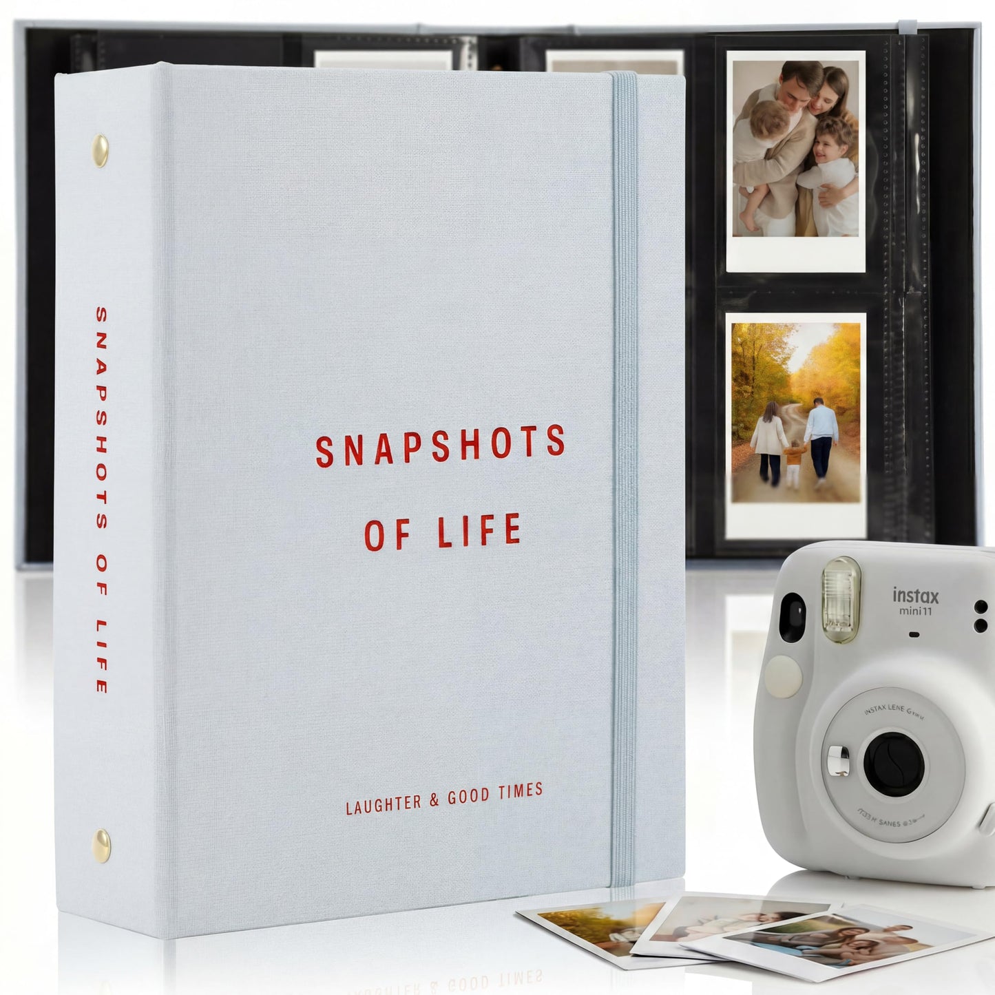 Beautiful Photo Album for 2x3 in Polaroid Photos - Safely Holds Your 240 Pictures Of Unique Memories - The Perfect Instax Mini Compatible Photo Book To Store Pictures Or Trading Collection Cards