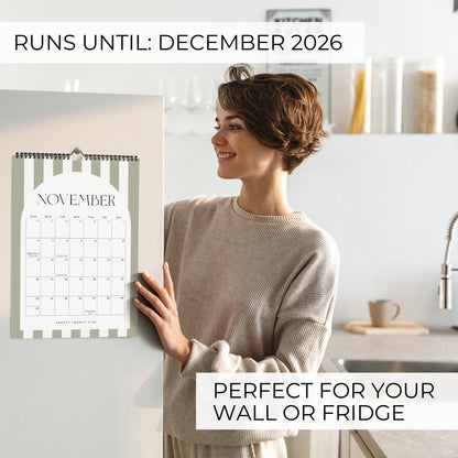 Aesthetic 2025-2026 Wall Calendar - Runs from May 2025 Until December 2026 - The Perfect Modern Calendar Planner for Easy Organizing