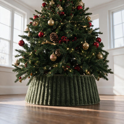 Beautiful Christmas Tree Collar - Modern 29" Velvet Tree Ring