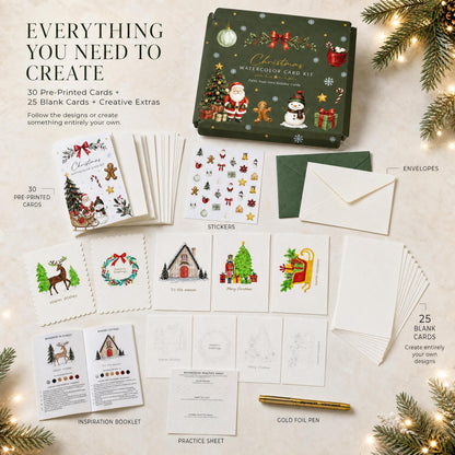 ZICOTO Beautiful Watercolor Paper Card Kit with Envelopes