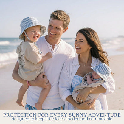 Beautiful Baby Sun Hat 0-6 Months - Adjustable Toddler Hat with UPF 50+ Sun Protection - Cute Kids Bucket Hat for Beach