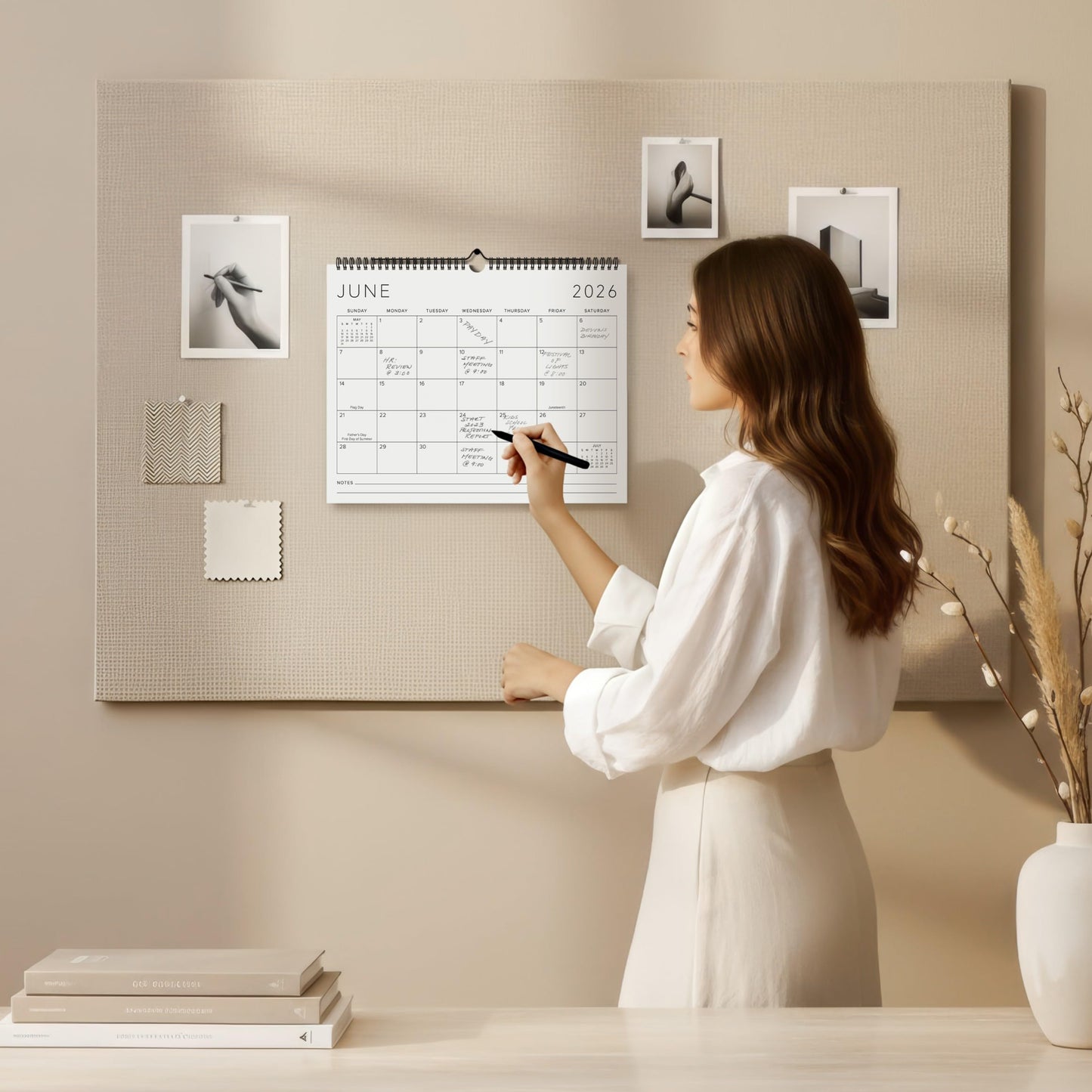 Beautiful 2026-2027 Wall Calendar - Runs from June 2026 until December 2027 - Large 14.5" x 11.5" Office Wall Calendar for Easy Organizing