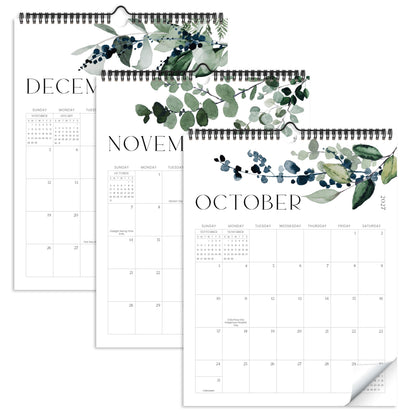 Aesthetic 2026-2027 Wall Calendar - Runs from June 2026 Until December 2027 - The Perfect Modern Greenery Calendar Planner for Easy Organizing