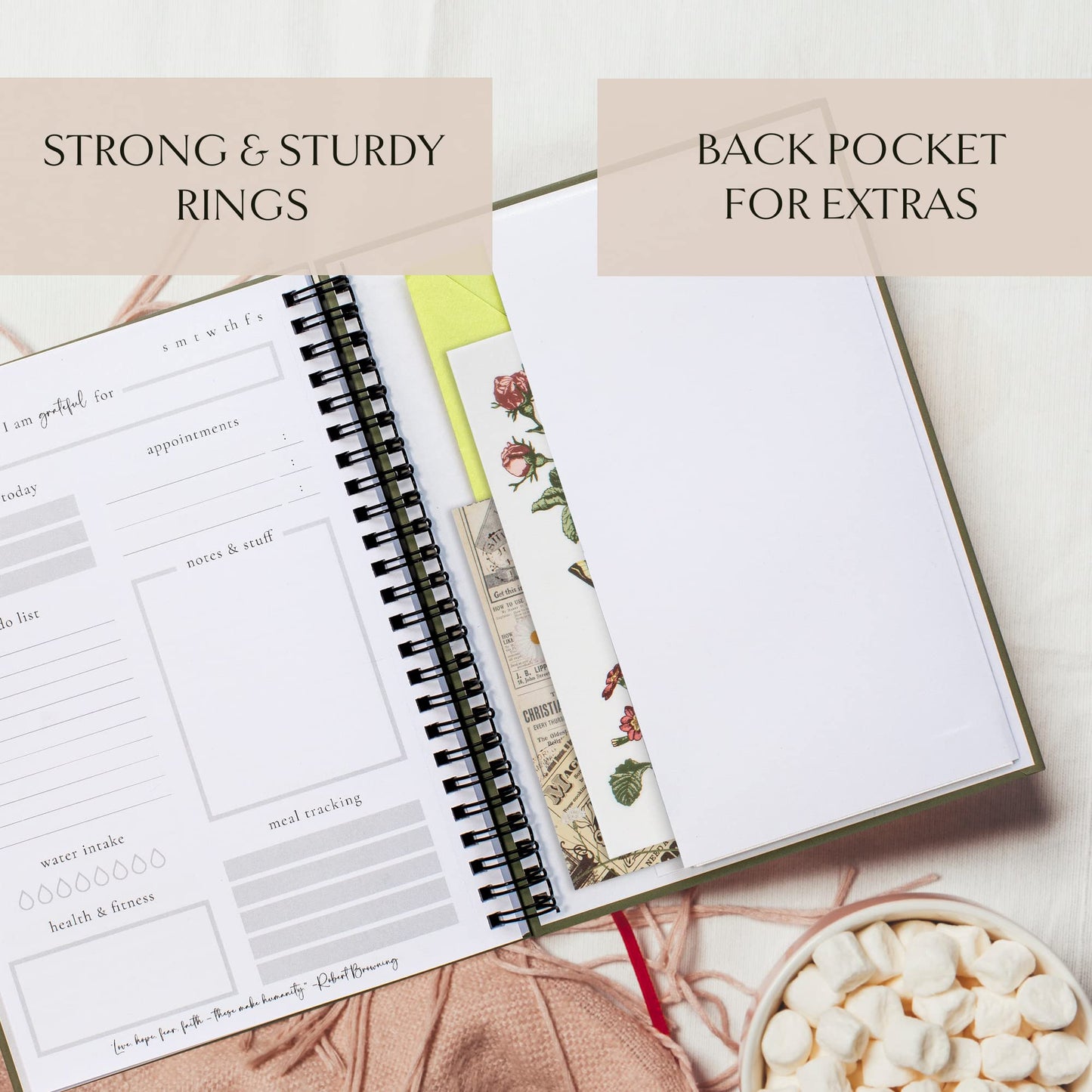 Beautiful To Do List Notebook - Aesthetic Daily Planner to Easily Organize Your Tasks And Boost Productivity - Stylish Undated Planner And School or Office Supplies For Women