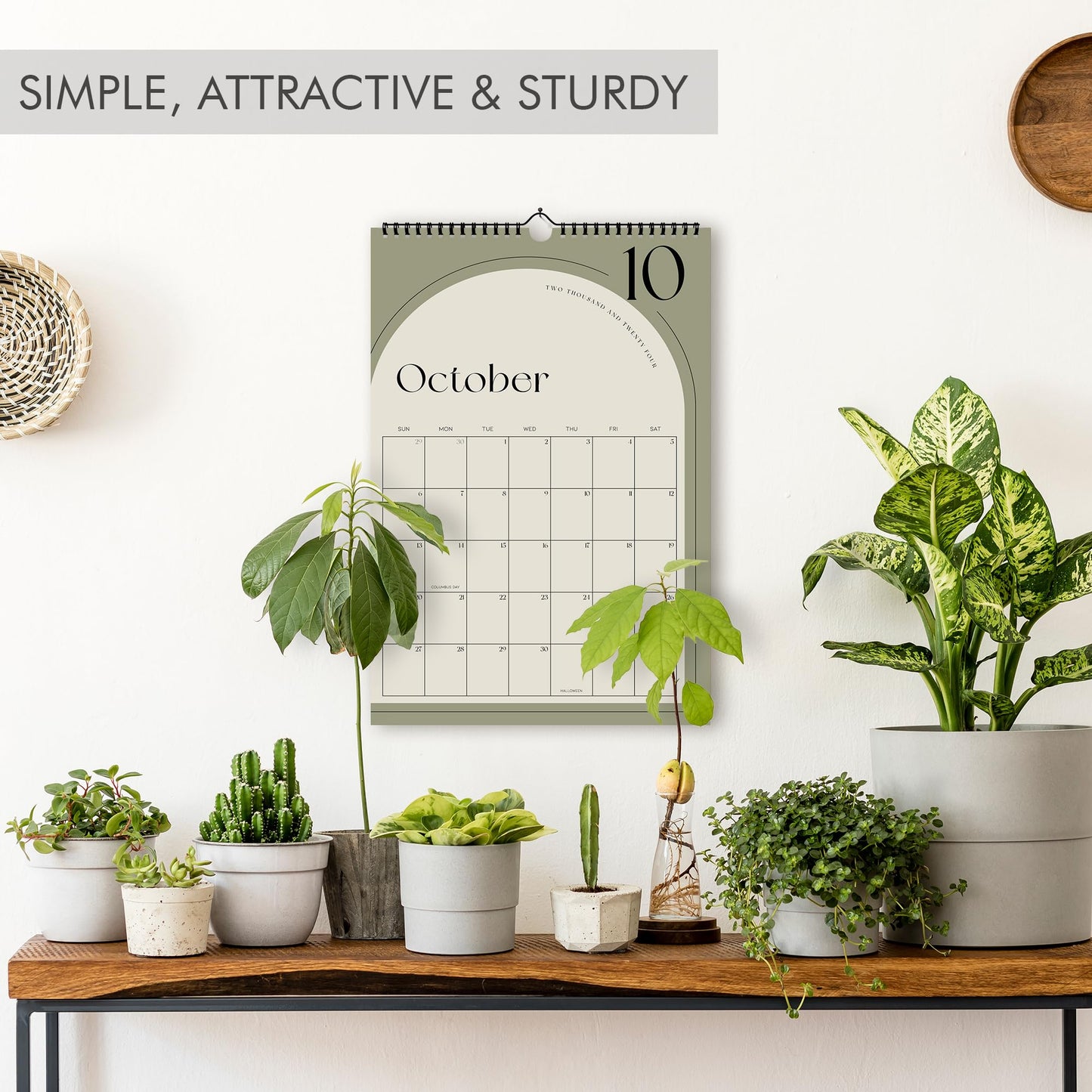 Aesthetic 2024-2025 Wall Calendar - Runs from January 2024 Until July 2025 - The Perfect Wall Hanging Calendar Planner for Easy Organizing