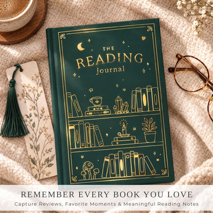 Beautiful Reading Journal for Book Lovers - Sturdy Hard Cover Tracker