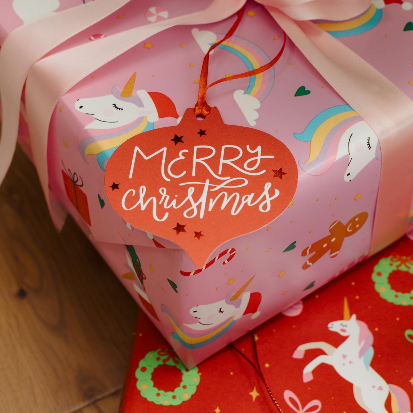 ZICOTO Beautiful Christmas Wrapping Paper Roll Set - Cute Set of 3 Quality Rolls With Lovely Designs for Girls and Boys Gifts- Add a Touch of Magic to Every Kids Gift You Wrap - 17 x 120 in