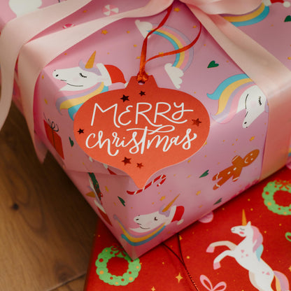 ZICOTO Beautiful Christmas Wrapping Paper Roll Set - Cute Set of 3 Quality Rolls With Lovely Designs for Girls and Boys Gifts- Add a Touch of Magic to Every Kids Gift You Wrap - 17 x 120 in