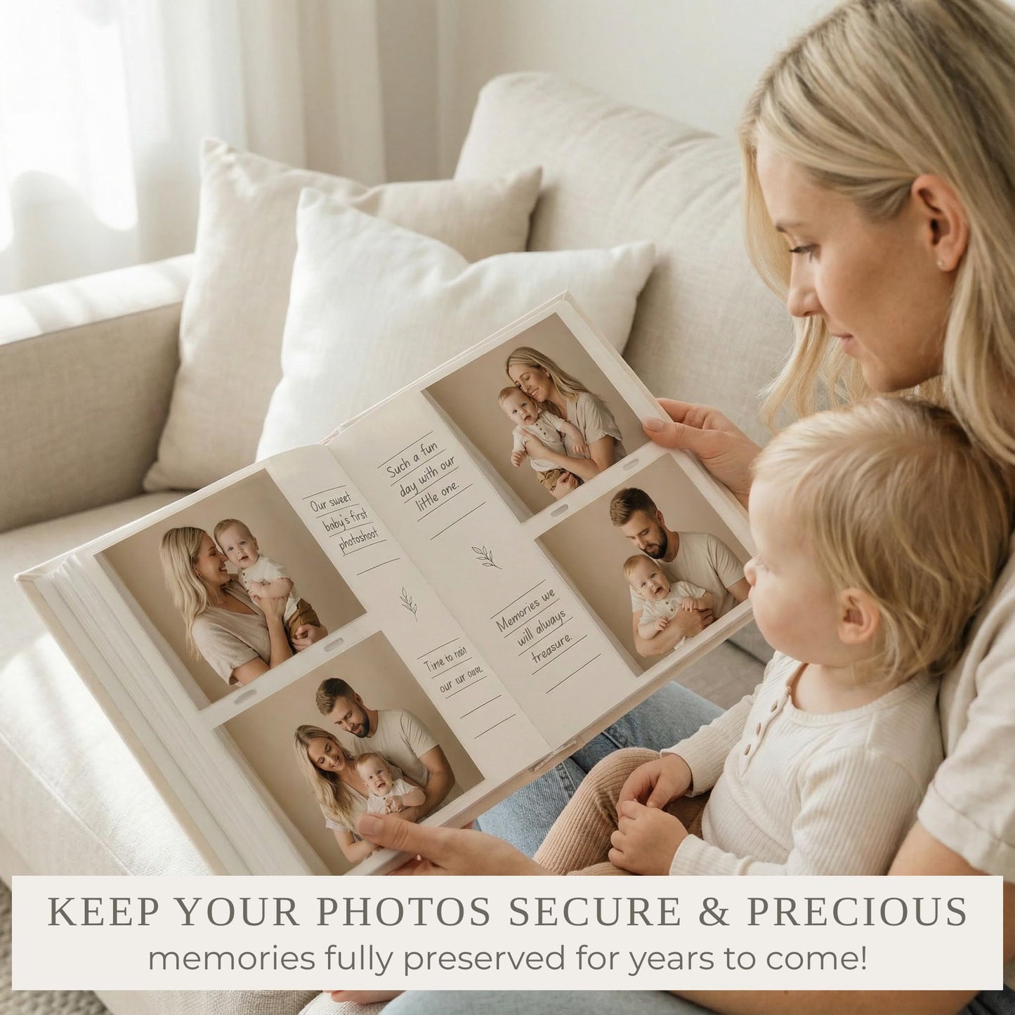 Beautiful Photo Album for 4x6 Pictures - Perfect Picture Book for Wedding, Baby Shower and more - 200 Photo Slots Albums to Collect Your Memories