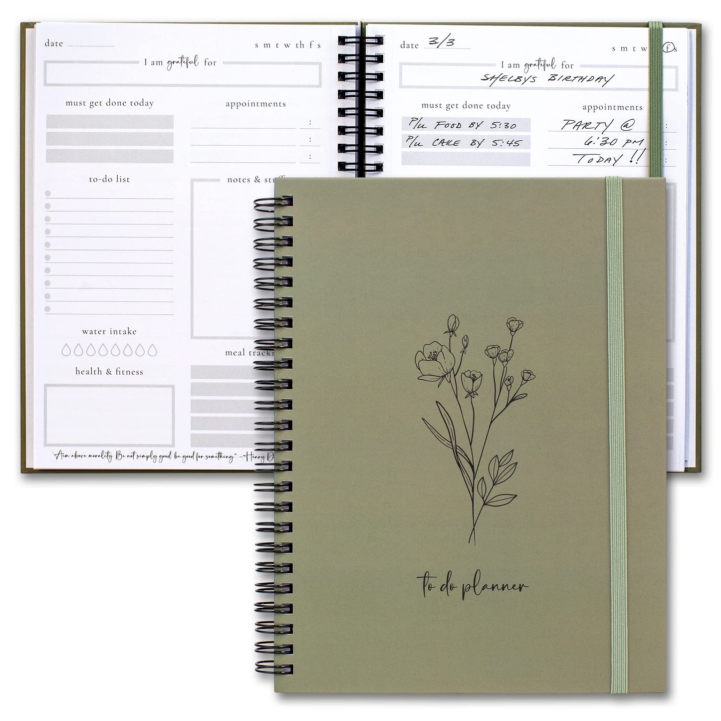 Beautiful To Do List Notebook - Aesthetic Daily Planner to Easily Organize Your Tasks And Boost Productivity - Stylish Undated Planner And School or Office Supplies For Women
