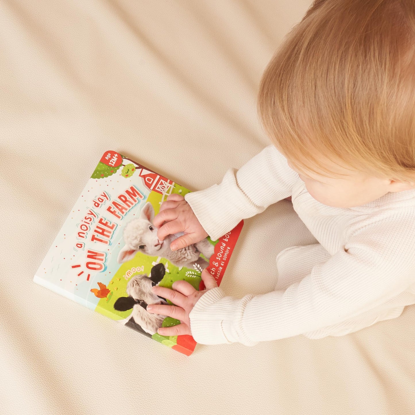 Fun Touch and Feel Sound Book for Babies and Toddlers - Interactive Sensory Book with Animal Noises for 1-3 Year Olds - Perfect Sound Book Toy for Baby Showers & Newborn/Infant Gift 12-18 Months