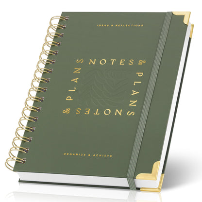 Aesthetic Daily Planner And Notebook With Hourly Schedule -Beautiful Spiral To do List Notepad For Work/Home to Organize Tasks And Appointments - Stylish School/Office Supplies Book For Women