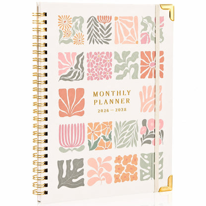 Beautiful Matisse 2026-2028 Monthly Planner - To Do List Notebook That Easily Organizes Your Tasks to Boost Productivity - Runs From July 2026 Until December 2028 incl. 2027