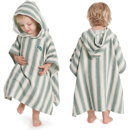ZICOTO Stylish Hooded Beach Towel for Kids - Extra Soft and Fast Drying Poncho for Toddlers 0-3 Years is Made of Premium Cotton - Perfect Baby Cover Up for Beach Days or Pool and Bath Time Adventures