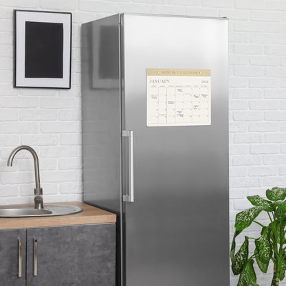 Beautiful 2025-2026 Magnetic Fridge Calendar - Runs From July 2025 Until December 2026 - The Perfect Monthly Refrigerator Calendar for Easy Organizing