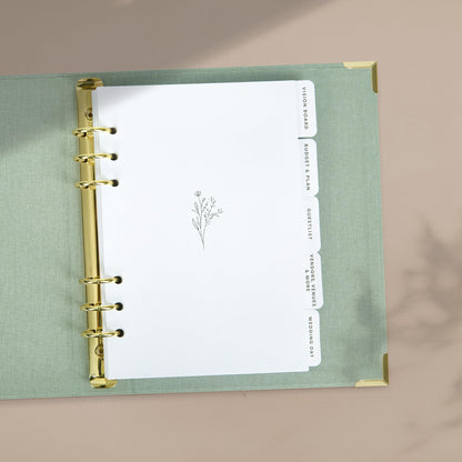 Beautiful Wedding Planner Book And Organizer - A Unique Linen Binder For the Bride Perfect To Plan Your Big Day - An Exceptional Engagement Gift For Newly Engaged Couples, Future Brides, And Grooms
