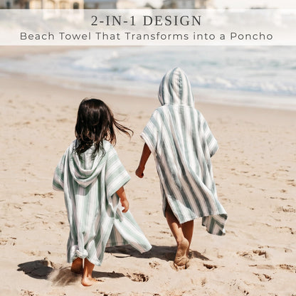 ZICOTO Stylish Hooded Beach Towel for Kids - Extra Soft and Fast Drying Poncho for Toddlers 0-3 Years is Made of Premium Cotton - Perfect Baby Cover Up for Beach Days or Pool and Bath Time Adventures