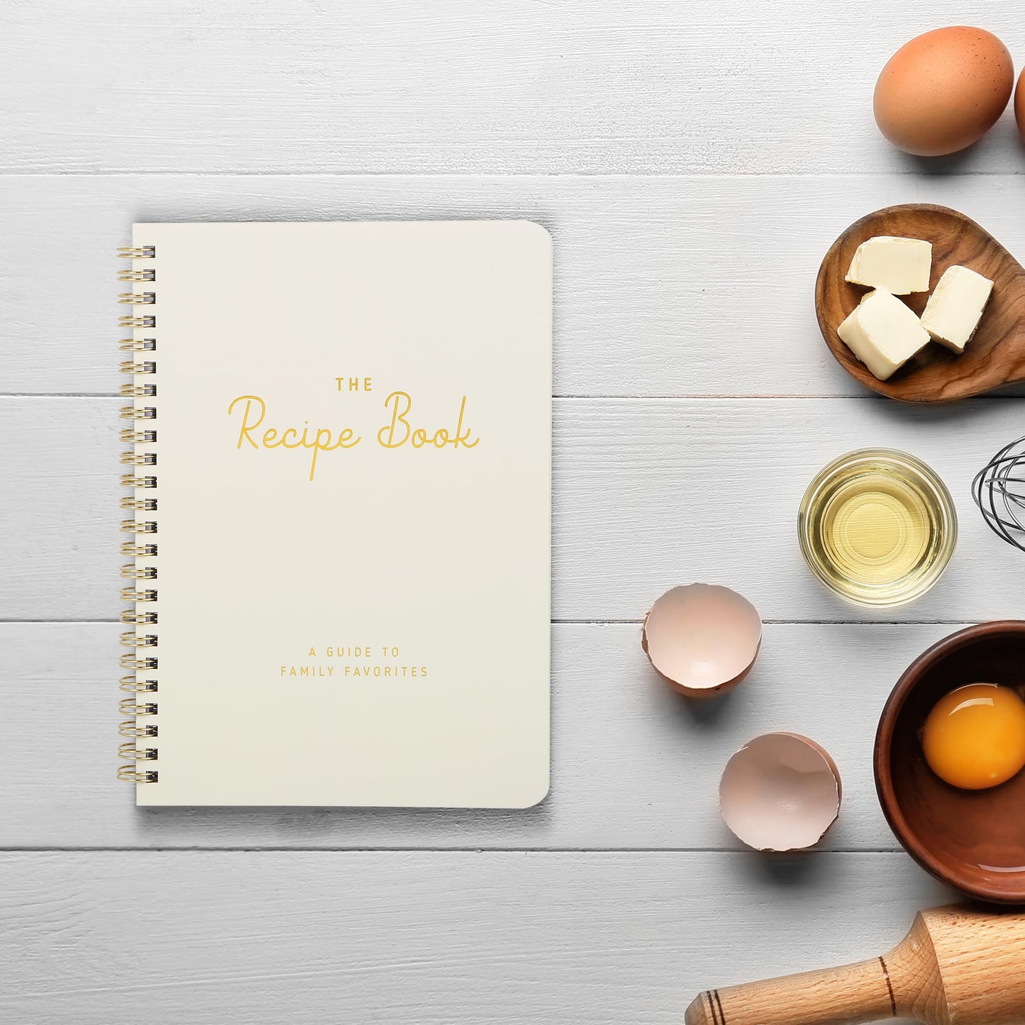 ZICOTO Aesthetic Blank Recipe Book - The Perfect Recipe Notebook to Write in Your Own Recipes - Beautiful Blank Cookbook to Organize Your Recipes