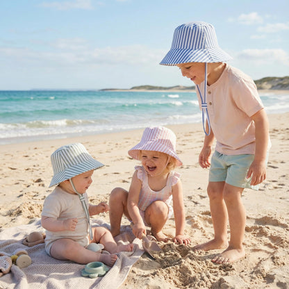 Beautiful Baby Sun Hat 0-6 Months - Adjustable Toddler Hat with UPF 50+ Sun Protection - Cute Kids Bucket Hat for Beach