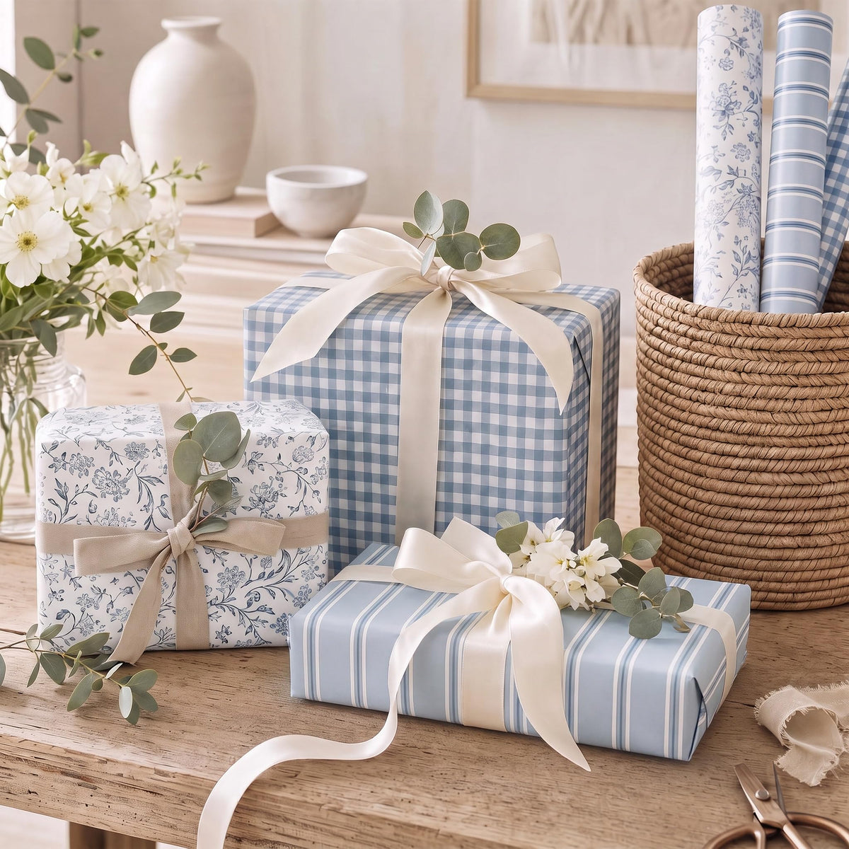 ZICOTO Beautiful Gift Wrapping Paper Rolls for All Occasions - Set of 3