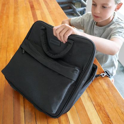 Sturdy 3 Ring Zipper Binder With Shoulder Strap For School - Beautiful 2 Inch Zip Up Binder with Extra Pockets Holds 500 Sheets, Books & Laptop - Easy to Carry Trapper Keeper Made Of Premium Fabrics