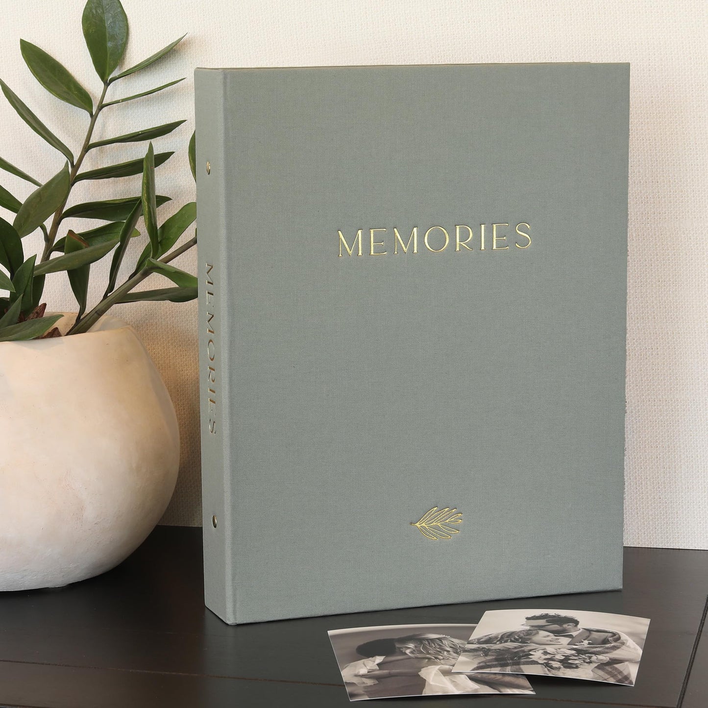 Beautiful Linen Photo Album For 4x6 Photos - Safely Holds Up To 256 Pictures of Unique Memories - The Perfect Large Photo Book To Store All Pictures of Treasured Family, Baby or Wedding Moments