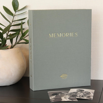 Beautiful Linen Photo Album For 4x6 Photos - Safely Holds Up To 256 Pictures of Unique Memories - The Perfect Large Photo Book To Store All Pictures of Treasured Family, Baby or Wedding Moments