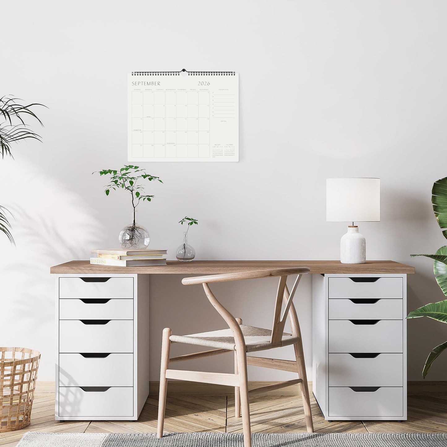 Beautiful 2026 Wall Calendar - Runs until December 2026 – 14.5"x11.5" Office Wall Calendar for Easy Organizing
