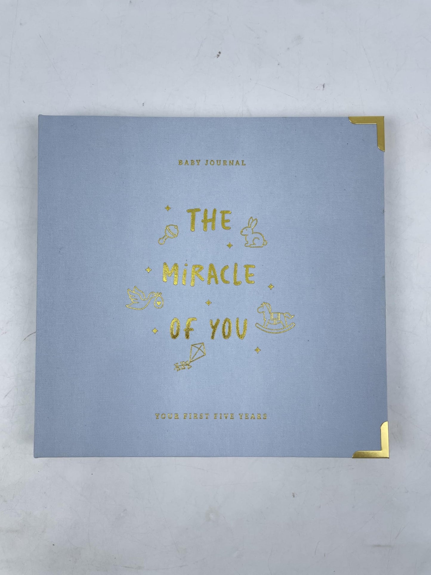 Keepsake Baby Memory Book for Boys and Girls - Timeless First 5 Year Baby Book - Neutral Journal Scrapbook or Photo Album - Record a Milestone for Every Event from Birth to Age 5